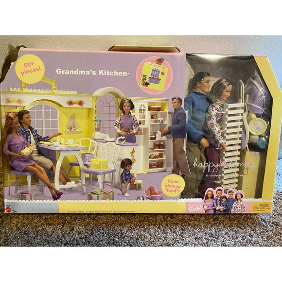 HTF Barbie 2002 Happy Grandma's Kitchen Set- RARE! - Picture 6 of 11